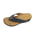 thumbnail image 1 of Xfvqtps Wedge Sandals for Women Flip Flops Slide Open Toe Soft Sole Non Slip Breathable Beach Thong Shoes Blue, 1 of 5