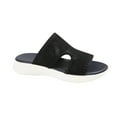 thumbnail image 1 of Xfvqtps Wedge Sandals for Women Slide Knit Mesh Hollow out Cutout Breathable Soft Sole Non Slip Comfortable Walking Beach Summer Slippers Black, 1 of 9