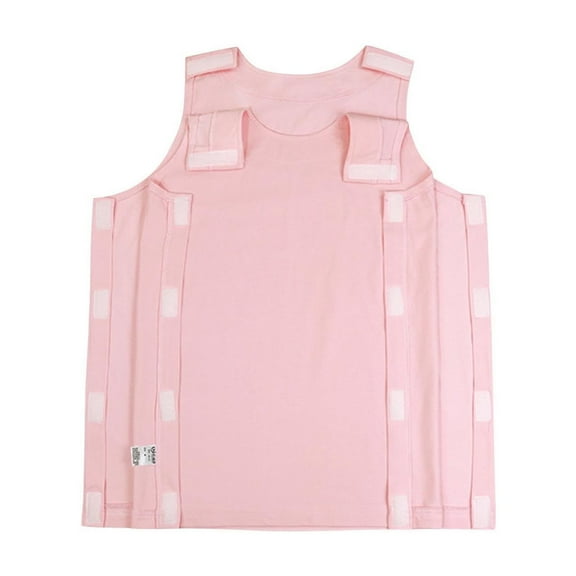 Xfvqtps Woman Post Shoulder Surgery Shirts Rehab Shirt Recovery Tear Away T-Shirt Full Open Shirt Dialysis Chemo Clothing Sleeveless Tank Top Pink