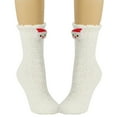 thumbnail image 1 of Xfvqtps Women Christmas Fuzzy Socks Medium Tube Cute Santa Claus Solid Color Furry Thickened Comfortable Christmas Party Accessories Fluffy Socks White, 1 of 5