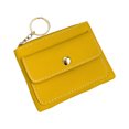 thumbnail image 1 of Xfvqtps Women Coin Purses Snap Fastener Zip up Solid Color Simplicity Leather Wallet Yellow, 1 of 7