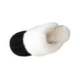 thumbnail image 1 of Xfvqtps Women Fluffy Slippers Knit Versatile Cute Indoor Home Funny Winter Non-Slip Thick Sole Plush Slippers Black, 1 of 6