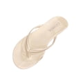 thumbnail image 1 of Xfvqtps Women Glossy Flip Flops Casual Comfortable Sandals for Beach Outdoor Summer Wear Non-Slip Lightweight Slippers Home Outdoor Footwear, 1 of 8