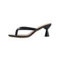 thumbnail image 1 of Xfvqtps Women Low Heel Slides Flip Flops Open Square Toe Sandals Casual Summer Going out Shoes, 1 of 9
