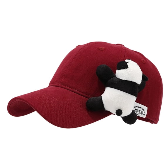 Xfvqtps Women Panda Baseball Hat Adjustable Breathable Sun Protection Beach Baseball Cap