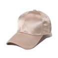 thumbnail image 1 of Xfvqtps Women Satin Baseball Hat Adjustable Solid Color Breathable Sun Protection Beach Baseball Cap, 1 of 3