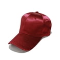 thumbnail image 1 of Xfvqtps Women Satin Baseball Hat Adjustable Solid Color Breathable Sun Protection Beach Baseball Cap, 1 of 3