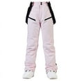 thumbnail image 1 of Xfvqtps Women Snow Pants Ski Bibs Snowboarding Adjustable Straps Warm Waterproof Windproof Outdoor Winter Overalls Pink, 1 of 5