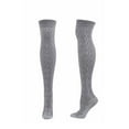 thumbnail image 1 of Xfvqtps Women Thigh High Socks Thread Over the Knee Solid Color Premium Comfort Soft Cozy Cotton Stockings Gray, 1 of 4