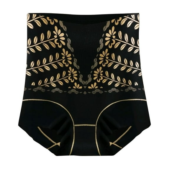 Xfvqtps Women Tummy Control Shapewear Underwear High Waist Body Shaper Slimmming Girdle Waist Trainer Briefs Black