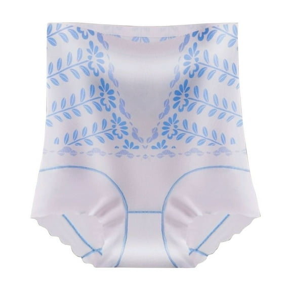 Xfvqtps Women Tummy Control Shapewear Underwear High Waist Body Shaper Slimmming Girdle Waist Trainer Briefs Blue