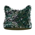 thumbnail image 1 of Xfvqtps Womens Beanie Cute Cat Ear Knitted Crochet Distressed Windproof Coldproof Warm Fall Winter Soft Skull Cap Green, 1 of 3