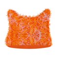 thumbnail image 1 of Xfvqtps Womens Beanie Cute Cat Ear Knitted Crochet Distressed Windproof Coldproof Warm Fall Winter Soft Skull Cap Yellow, 1 of 3
