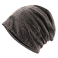 thumbnail image 1 of Xfvqtps Womens Beanie Slouchy Foldable Fashion Versatile Personality Lightweight Windproof Coldproof Fall Skull Cap Brown, 1 of 4