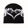 thumbnail image 1 of Xfvqtps Womens Beanie Spider Knitting Fashion Stretch Windproof Coldproof Warm Outdoor Fall Winter Soft Skull Cap Black-04, 1 of 2