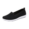 thumbnail image 1 of Xfvqtps Womens Breathable Cloth Shoes Soft Sole Comfortable Flats with Non Slip Bottom Lightweight Casual Slip on Shoes for Women Black, 1 of 5