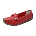 thumbnail image 1 of Xfvqtps Womens Breathable Slip on Loafers Comfortable Round Toe Flat Shoes with Cushioned Insole Lightweight Casual Shoes Wear Red, 1 of 8