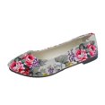 thumbnail image 1 of Xfvqtps Womens Casual Shoes Rose Flower Multicolor Flat Bottom Soft Sole Pointy Toe Slip on Comfortable Breathable Canvas Single Shoes Spring and Summer New Slip on Flat Shoes Beige, 1 of 4