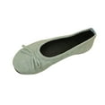 thumbnail image 1 of Xfvqtps Womens Casual Wedge Shoes Comfortable Slip on with Cushioned Insole Lightweight Breathable Solid Color Flats for Work Walking Daily Wear Green, 1 of 9