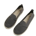 thumbnail image 1 of Xfvqtps Womens Comfortable Hollow Knit Ballet Flats Breathable Slip on Casual Shoes with Memory Foam Insole Lightweight Walking Shoes for Office Outdoor Gray, 1 of 8