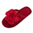 thumbnail image 1 of Xfvqtps Womens Corduroy Open Toe Slide Slippers Warm Flat House Shoes for Bedroom Living Room Fall Winter Cozy Indoor Comfortable Footwear, 1 of 6