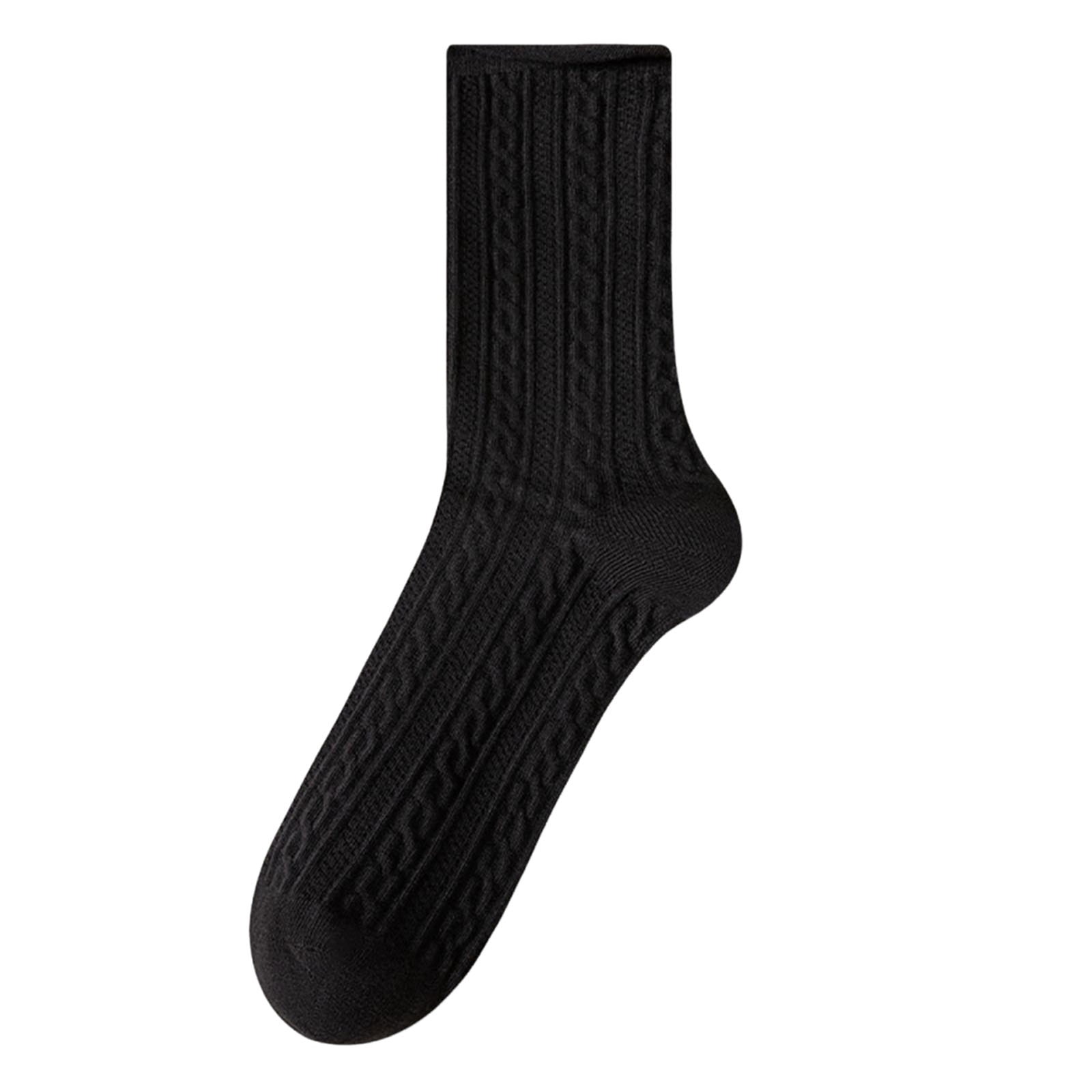 Simplicity Patterns Socks Xfvqtps Womens Crew Socks Solid Color Simplicity Ribbed Pattern Middle ...