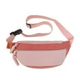 thumbnail image 1 of Xfvqtps Womens Crossbody Bag Solid Color Simplicity Ins Adjustable Shoulder Strap Multi-Purpose Fashion Lightweight Portable Chest Bag Pink, 1 of 6