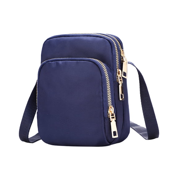 Xfvqtps Womens Crossbody Bag Vertical Version Solid Color Simplicity Ins Adjustable Shoulder Strap Multi-Purpose Fashion Lightweight Portable Bag Dark Blue