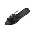 thumbnail image 1 of Xfvqtps Womens Flat Sandals Open Pointed Toe Slip on Straps Casual Comfortable Everyday Shoes for Spring Summer, 1 of 9