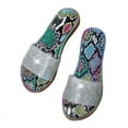 thumbnail image 1 of Xfvqtps Womens Flat Sandals Rhinestone Clear Strap Open Toe Colorful Blingbling Non Slip Lightweight Breathable Summer Beach Sandals Camouflage, 1 of 5