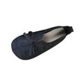 thumbnail image 1 of Xfvqtps Womens Flats Slip on Loafers Bow Pointed Toe Ballet Flat Comfort Cushioned Insole Lightweight Flexible Sole Blue, 1 of 6