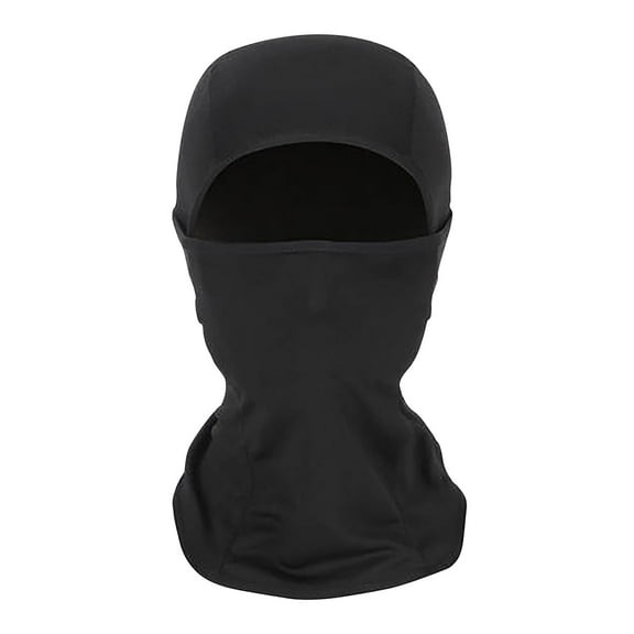 Xfvqtps Womens Full Face Tactical Mask Solid Color Balaclava Breathable Sunshade Outdoor Cycling Motorcycle Ski Hooded Hat Black