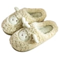 thumbnail image 1 of Xfvqtps Womens Furry Slippers Soft Fleece Cute Sheep Memory Foam Thick Bottom Soft Sole Comfortable Non-Slip Warm Winter Home Slippers Green-01, 1 of 7