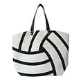 thumbnail image 1 of Xfvqtps Womens Handbag Large Capacity Ball Print Multi-Purpose Fashion Lightweight Portable Beach Nylon Shoulder Bag White-03, 1 of 1