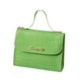 thumbnail image 1 of Xfvqtps Womens Handbag Metal Chain Stone Pattern Retro Style Texture Grace Square Leather Crossbody Bag Green, 1 of 1