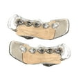 thumbnail image 1 of Xfvqtps Womens Heeled Sandals Mid Chunky Block Heels Rhinestone Transparent Straps Open Square Toe Ankle Adjustable Buckle Summer Party Dress Wedding Evening Pumps Shoes Silver, 1 of 4