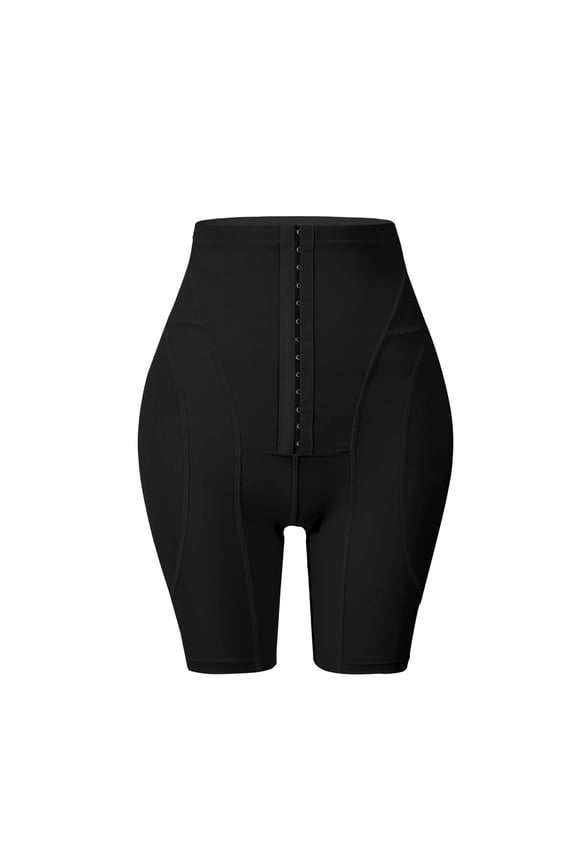 Womens Hip and Butt Pads Shapewear with Hip Dip Pads High Waist Thigh Slimmer Shapewear Brief Shorts Black
