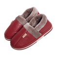 thumbnail image 1 of Xfvqtps Womens House Shoes Comfortable Fluffy Plush Simplicity Non Slip Waterproof Winter Leather Warm Shoes Pile and Thickening Flat Heel Ankle Boots Classic Round Toe Soft Soled Shoes Red, 1 of 6