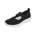 thumbnail image 1 of Xfvqtps Womens Knit Flats Casual Shoes Slip on Loafers Breathable Mesh Shoes for Women Comfortable Elasticity Strap Sneakers Black, 1 of 9