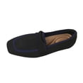 thumbnail image 1 of Xfvqtps Womens Knit Loafers Square Toe Flat Bottom Slip on Breathable Casual Shoes Multiple Colors Spring Wear Black, 1 of 9