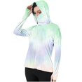 thumbnail image 1 of Xfvqtps Womens Light Jacket with Thumb Hole Sun Protection Cooling Ice Silk Hoodie Full Zip Multicolour Shirts for UV Outdoor Hiking Running Multicolor-05, 1 of 7