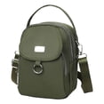 thumbnail image 1 of Xfvqtps Womens One Shoulder Crossbody Bag Large Capacity Multi Compartment Adjustable Shoulder Strap Inclined Shoulder Bag Dark Green, 1 of 3