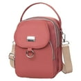 thumbnail image 1 of Xfvqtps Womens One Shoulder Crossbody Bag Large Capacity Multi Compartment Adjustable Shoulder Strap Inclined Shoulder Bag Orange, 1 of 1