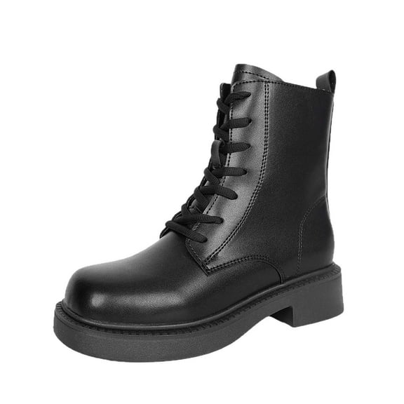 Xfvqtps Womens Flatform Ankle Boots Chunky Sole Winter Booties Round Toe Elastic Side Chelsea Boots Fashion Casual Slip on Shoes for Women Black