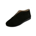 thumbnail image 1 of Xfvqtps Womens Plus Size Pointed Toe Slip on Flats Breathable Side Cutout Casual Shoes for Wide Feet Lightweight Comfortable for Work Party Walking Black, 1 of 5