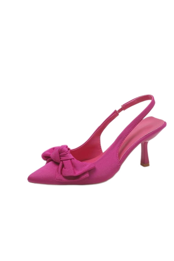 Womens Pointed Toe Slingback Heels Moderate Heel Office Work Wedding Party Elegant Classic Dress Pumps Shoes