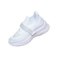 thumbnail image 1 of Xfvqtps Womens Rhinestone Sneakers Breathable Knit Upper Casual Walking Shoes Slip on Flat Sole Fashion Athletic Footwear White, 1 of 9