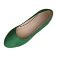 thumbnail image 1 of Xfvqtps Womens Round Toe Moccasins Slip on Flats Soft Suede Material Casual Comfortable Everyday Shoes Green, 1 of 9