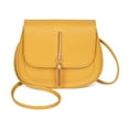 thumbnail image 1 of Xfvqtps Womens Saddle Bag Organize Mobile Phones Metal Tassel Solid Color Simplicity Fashion Lightweight Portable Commuting Leather Touch Screen Phone Bag Yellow, 1 of 9