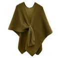 thumbnail image 1 of Xfvqtps Womens Shawl Wrap with Hole Knitted Stripes Solid Color Simplicity Casual Travel Scarf Wrap Cape Fashion Shoulder Tops Fall Winter Shawl Green, 1 of 6
